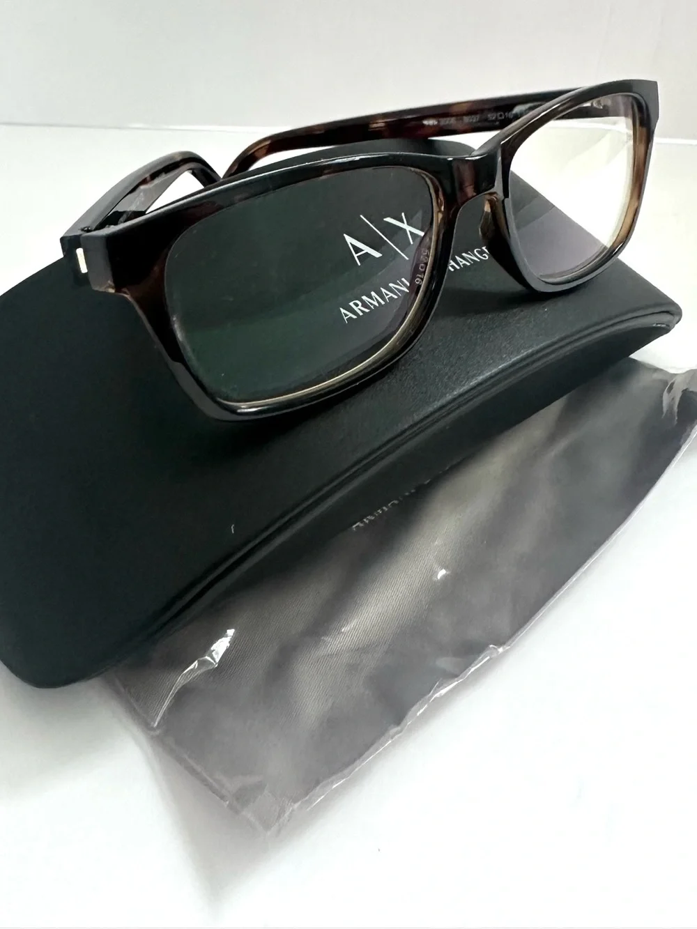 NEW Armani Exchange AX3006 8037 Tortoise Eyeglasses Frames 52-16-135 with Case 👓